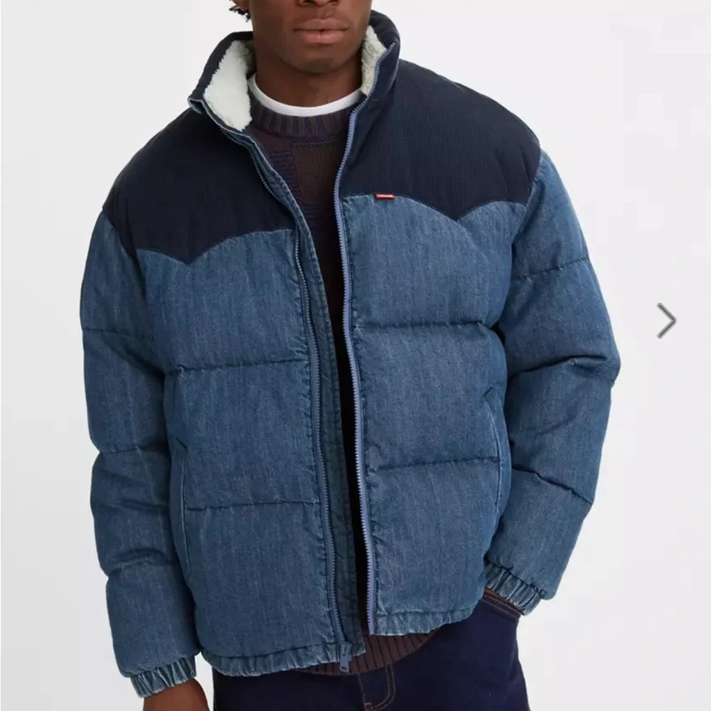 Levi’s Men’s Denim Super Puffer Jacket - Picture 1 of 10